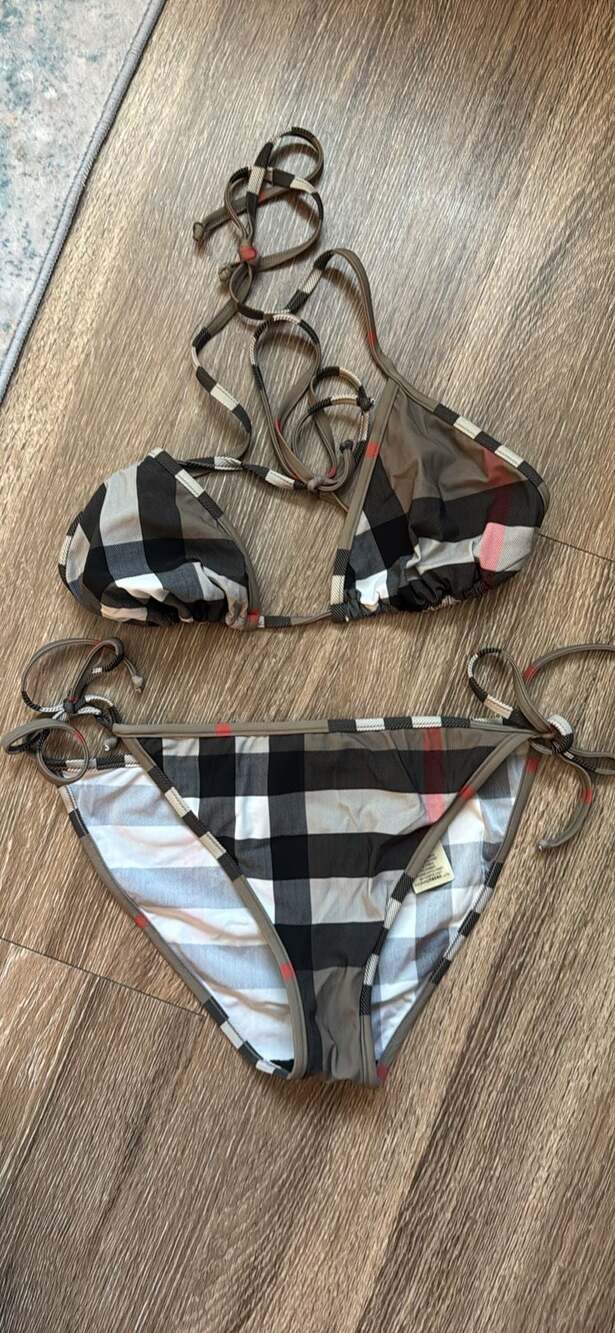 Burberry Brit Check Triangle Bikini Set